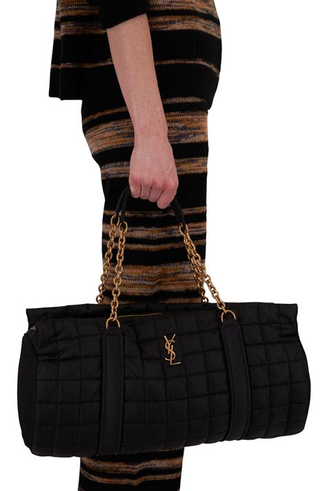 ysl dufflel bag|diamond quilted duffle bag.